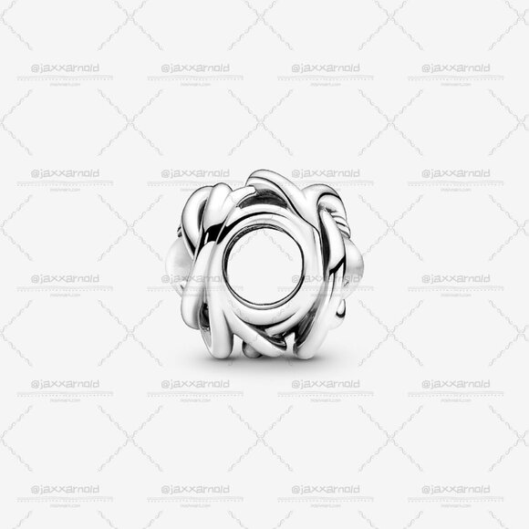 Pandora April Clear Eternity Circle Charm - Picture 2 of 5